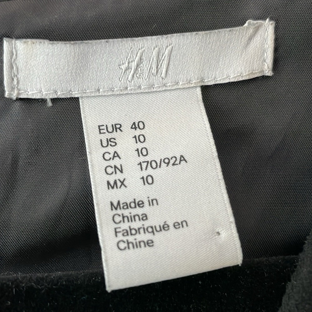 H&M Black Suede Dress - Picture 2 of 5